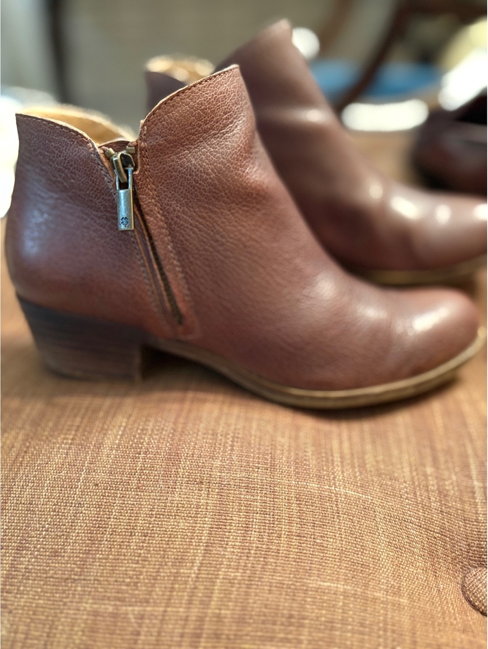 Lucky Brand Brown Leather Ankle Boots 8M